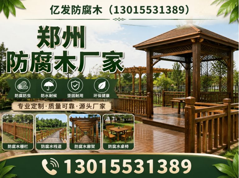 郑州经济技术开发区防腐木工程展示图